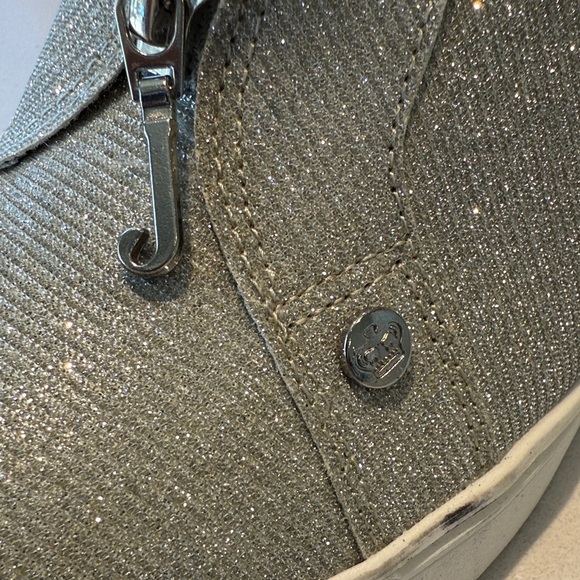 Juicy Couture Metallic Silver High-Top Sneakers - Picture 9 of 16